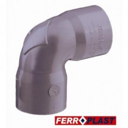 CODO PVC GRIS H-H 87 32MM....