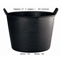 CAPAZO PLASTICO Nº3 NEGRO...