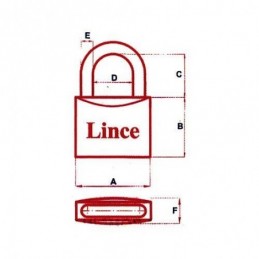 CANDADO LATON 300 40 AN LINCE