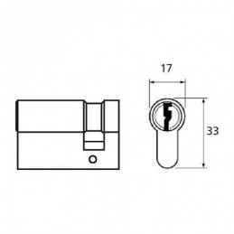 CILINDRO 52003010L L C TESA