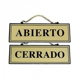 PLACA ABIERTO-CERRADO 110