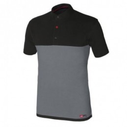 POLO STRETCH GRIS / NEGRO M...