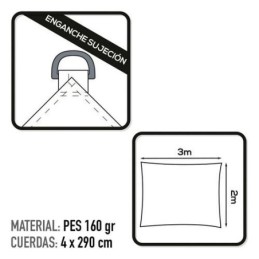 TOLDO SOMBREO RECTANGULAR...