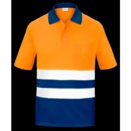 POLO A.V. BICOLOR NARANJA...